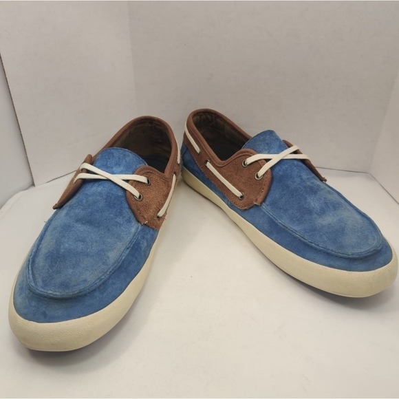VANS Chauffeur 2.0 Boat Shoes Suede Two Tone Men's 7.5 Preppy Nautical Surf Line - Picture 9 of 14